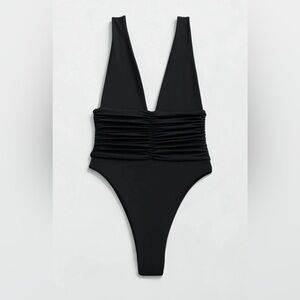 BRAND NEW Riot Swim Echo One Piece Moderate Coverage - Black